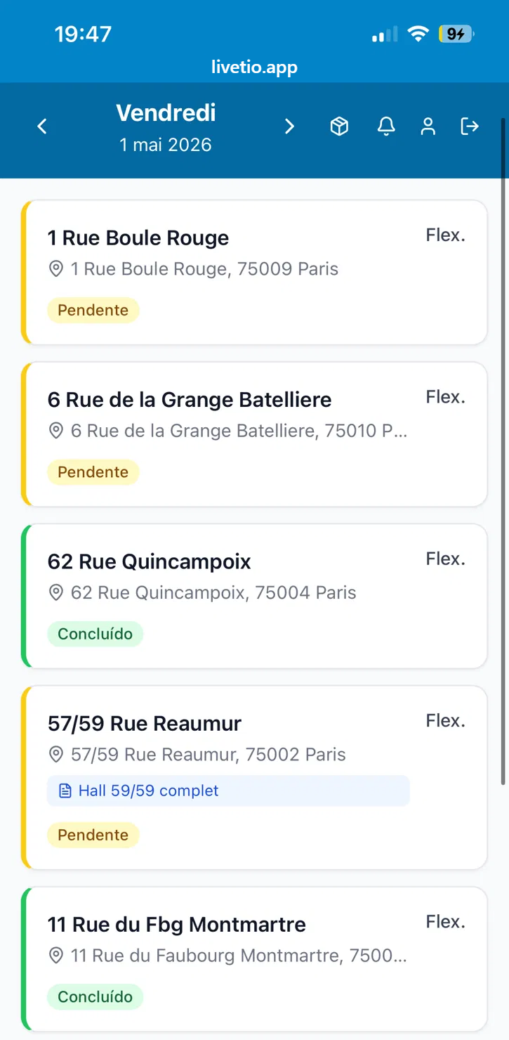 App agent Livetio